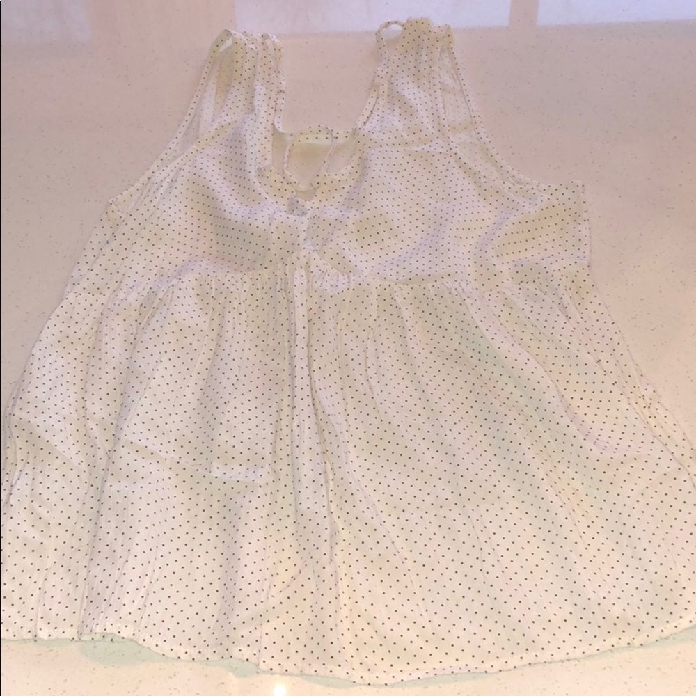 Flowy Polk a dot shirt